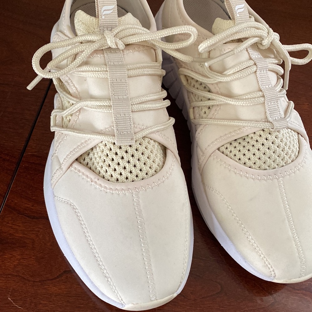 Fabletics Brookside Performance Cream Tie Up Snea… - image 3